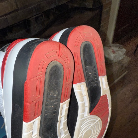 Nike Air Jordan High-Top Sneakers - White and Red - Picture 4 of 4